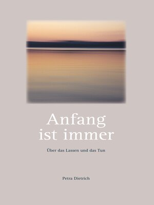 cover image of Anfang ist immer